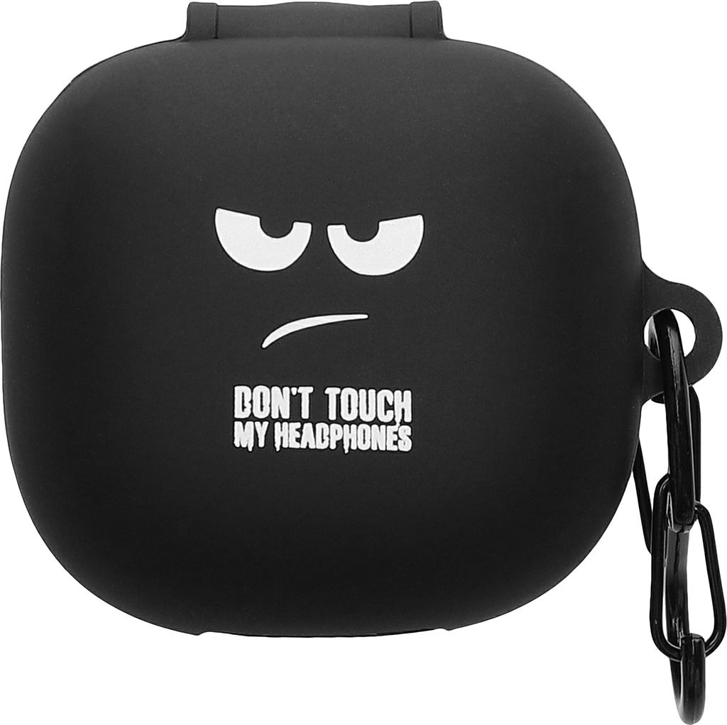 kwmobile Hülle kompatibel mit Anker soundcore P40i Hülle - Silikon Kopfhörer Schutzhülle Case Cover Weiß Schwarz Schwarz