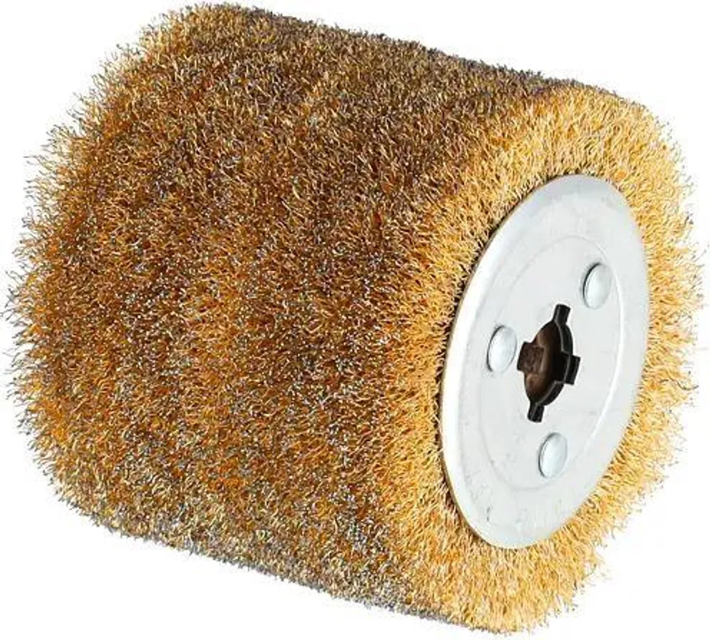 Brosse de satinage 120x100mm en acier - Haute densité de brossage