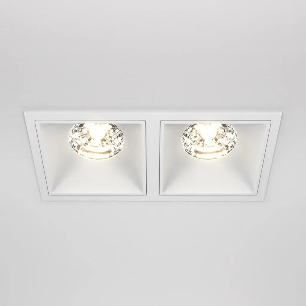 Spot LED Carré Maytoni DL043 Anti-Éblouissement 15W pour Faux Plafond
