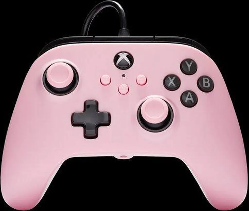 Manette Filaire PowerA pour Xbox Series X|S - Rose Pastel avec Câble 3m
