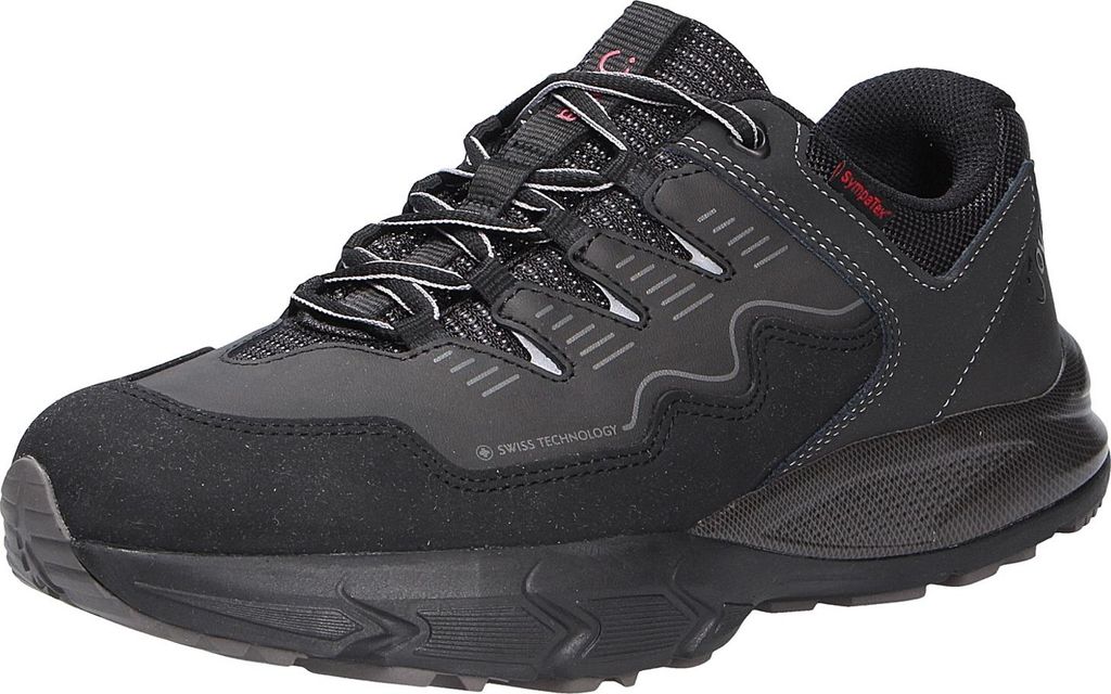 Joya Cadore STX W Black Outdoor Sneaker, SympaTex , Leder/ Textil, Active-Sohle 967out 38 1/3