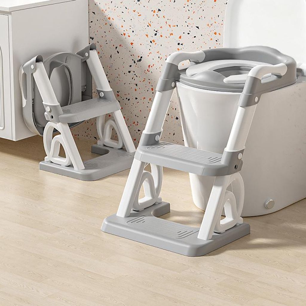 2-in-1 Toilettensitz Kinder mit Treppe,Toilettenaufsatz Produktbild 