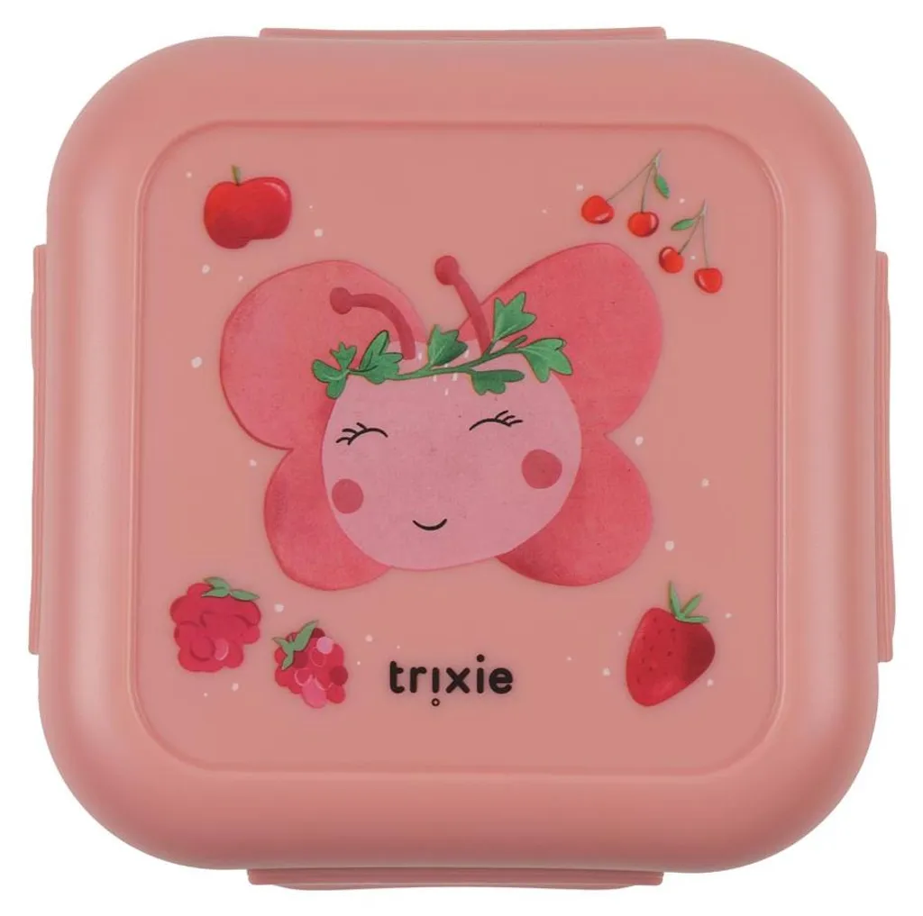 Boîte à goûter Trixie Mme Papillon avec clips pour l'école et sorties