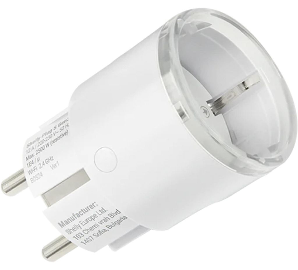 Shelly · Plug & Play""Plug S Gen3 Matter""· biały Zdjęcie produktu 
