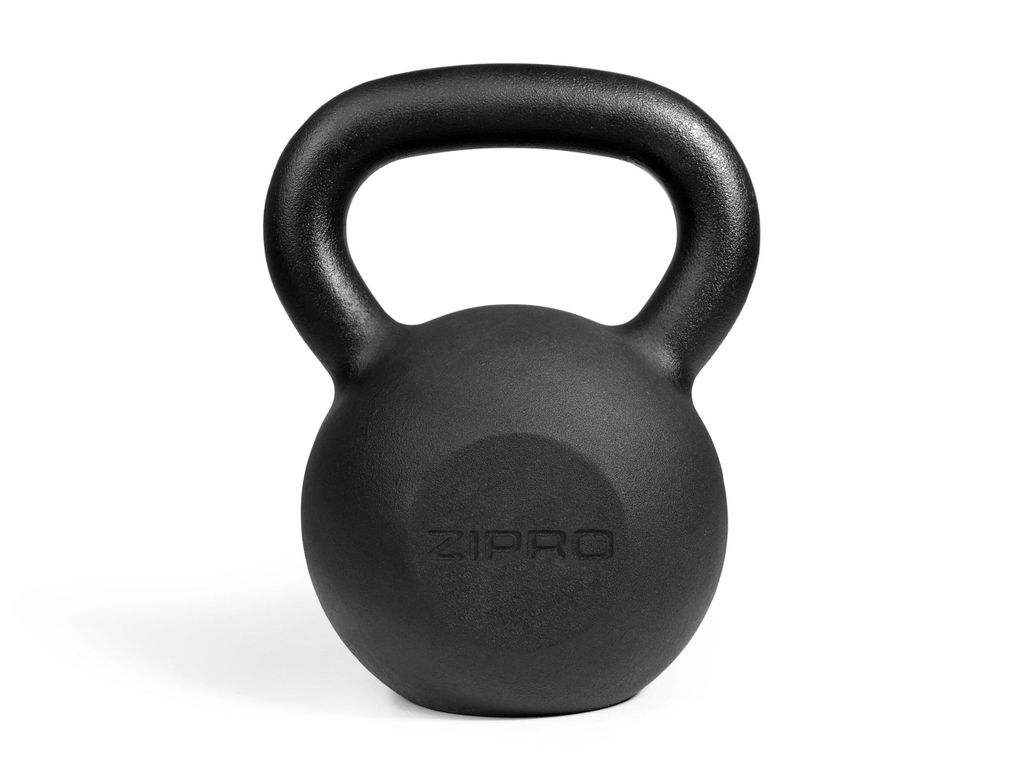 Zipro Kettlebell 24 kg Gusseisen – Massives Kugelhantel Gewicht für Profi-Krafttraining & Crossfit Pulverbeschichtetes Guss-Eisen 1.5 Pood Standard