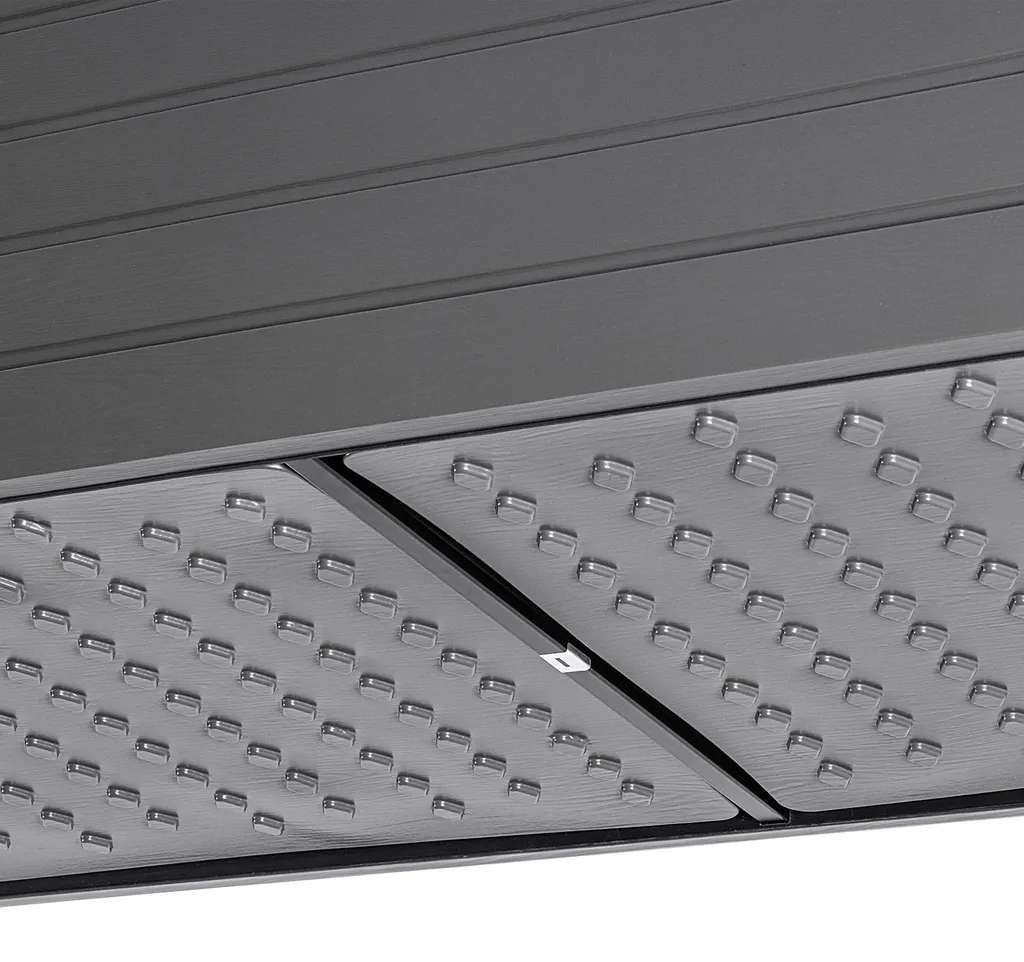 Grand bac de terrasse verrouillable 390 l - Structure robuste grise - 3