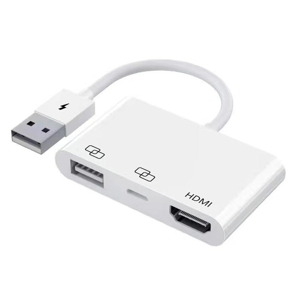 H74C USB-C & USB 2.0 auf HDMI Video Adapter 13 cm – AV Konverter für Smartphone & Laptop