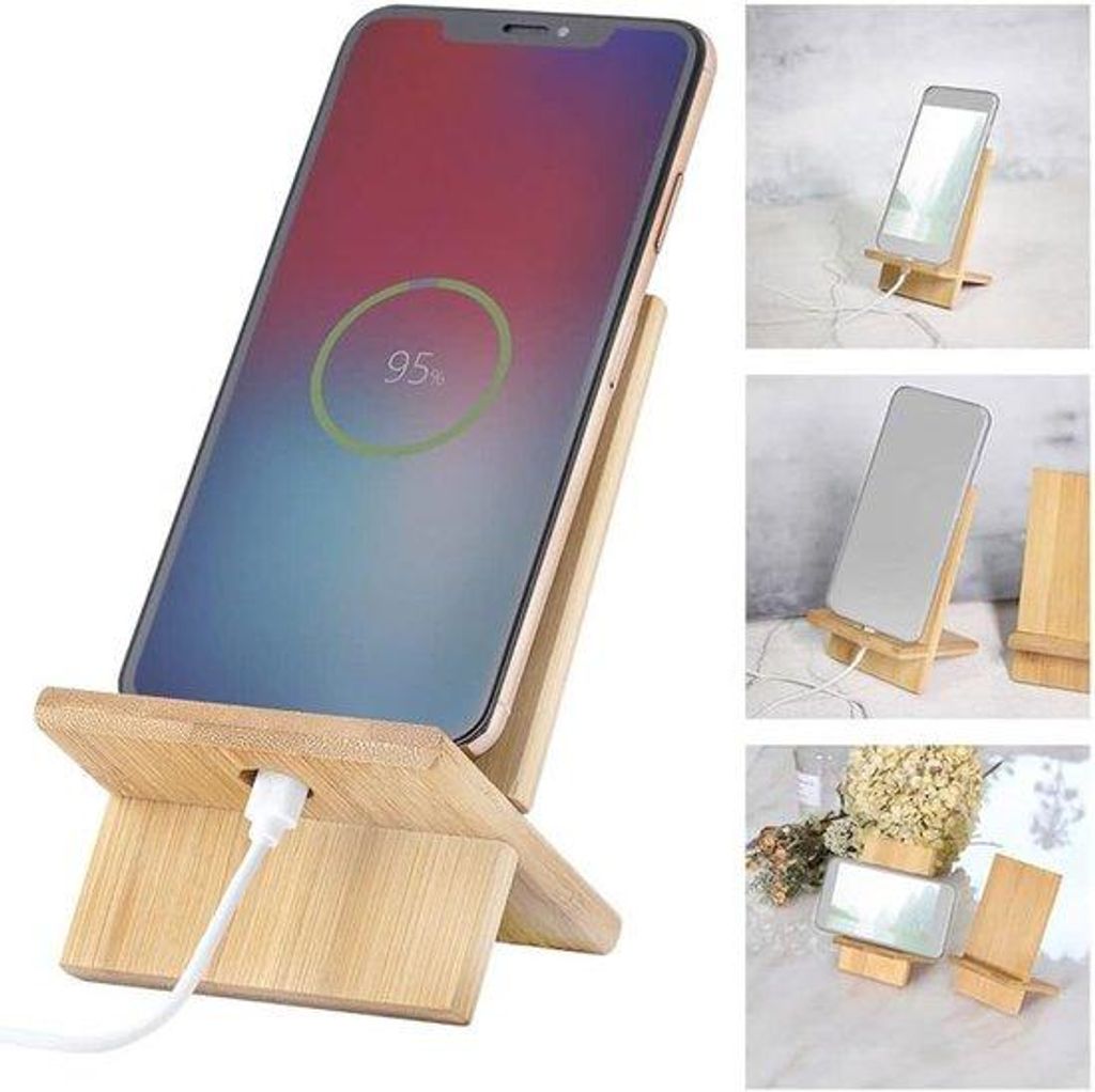 Mobiler Hölzerne Tabletcomputer mit Ladestation, Laptop-Unterstützung für Smartphone, Desktop und alle mobilen Telefone
