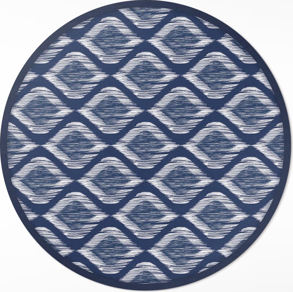 Elegantes Muster Nachahmung von Stoff– Vinylteppich – Indoor Teppich – Flur – Pflegeleicht – Runder Teppich – PVC Teppich – Outdoor T...