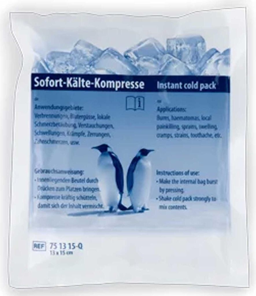 Sofort-Kälte-Kompresse 15x20 cm – Einmal Kühlpack bei Schwellungen
