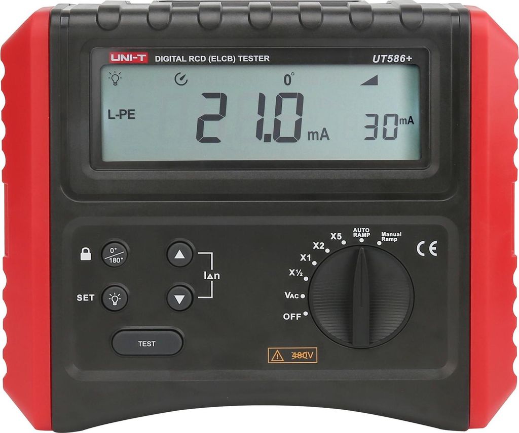 Messgerät UT586+ für RCD-Test, Kurzschlussimpedanzmessung Produktbild 