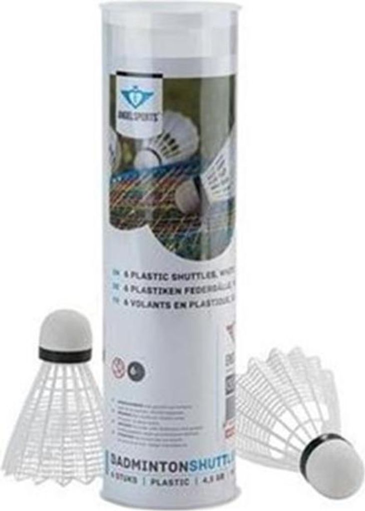 Engelhart Engel Sport Shuttles Plastik - 6 Stück - Weiß