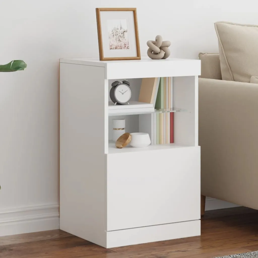 SYFAX™ Credenza con Luci LED Bianca 41x37x67 cm - 2