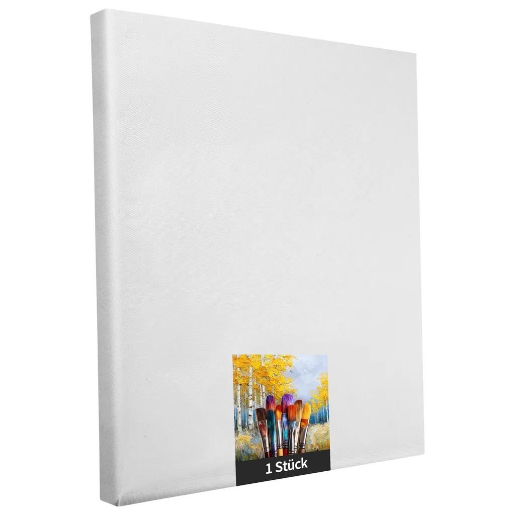 Tela Canvas 30x40 cm Bianca - Perfetta per Hobby e Pittura Tessile