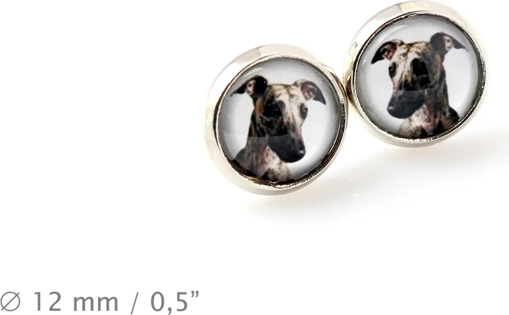 Gioielli Memoria Whippet Personalizzati: Collana e Orecchini con Foto