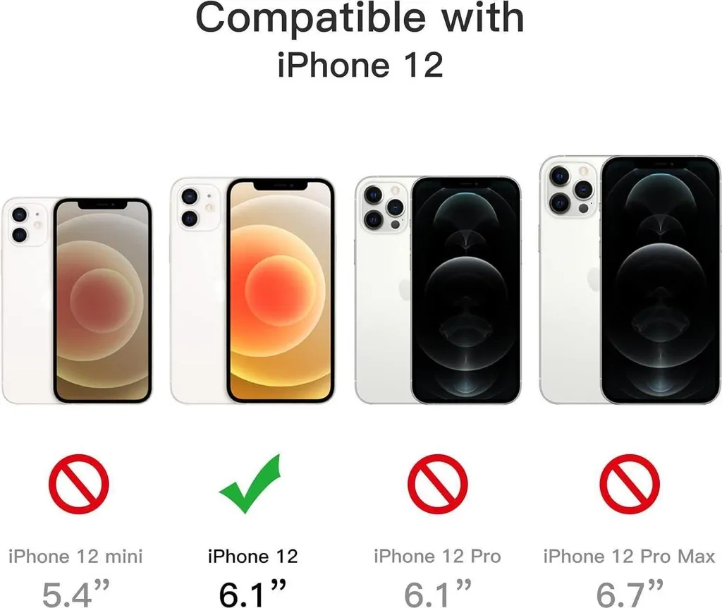 Pack de Protection iPhone 12 Coque Transparente et Verre Trempé Complet - 3