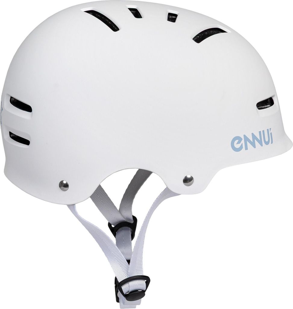 ENNUI Armour Nicoly Pro Helm – Skatehelm für Erwachsene, Inliner, Skateboard & Roller – weiß/blau, verstellbarer Schutzhelm, hoher Tragekomfo...