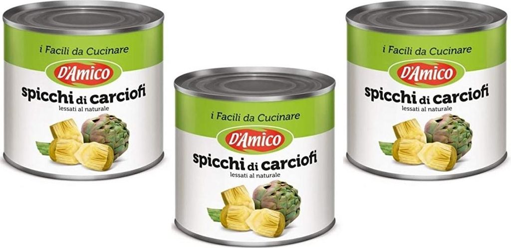 3x D'Amico Carciofi a Spicchi Artischocken in Keilen 2500g Produktbild 