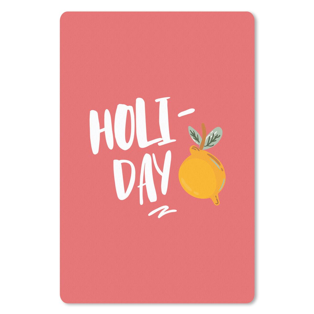 MuchoWow Mauspad Mousepad Sommer - Rosa - Zitrone 40x60 cm - Mousepads - Maus Mat - Pad - Mausunterlage - Schreibtisch Accesoire