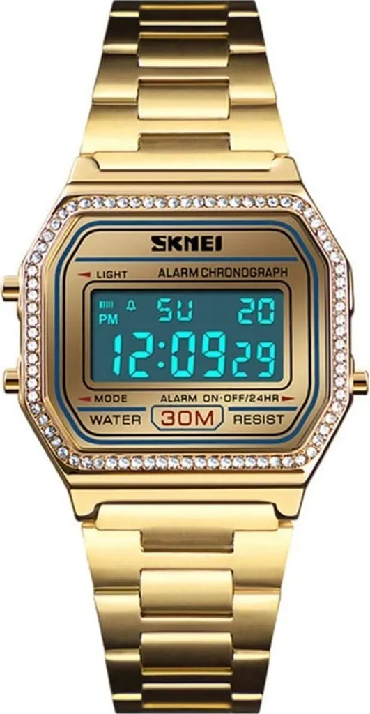 Montre Digitale SKMEI Juliet Doré KP23798 - Montre Femme Chic et Robuste