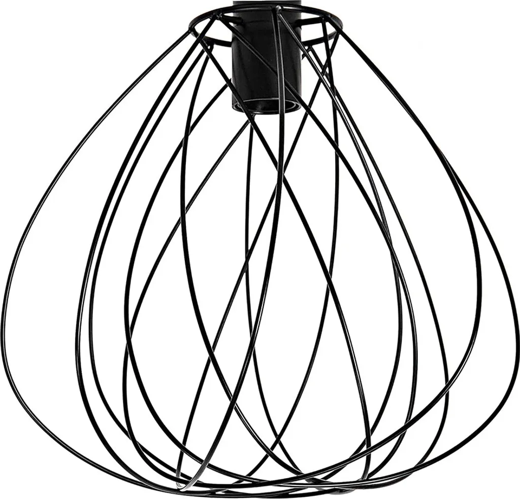 Plafonnier Merone métal noir 60W : fini les pièces sombres et tristes