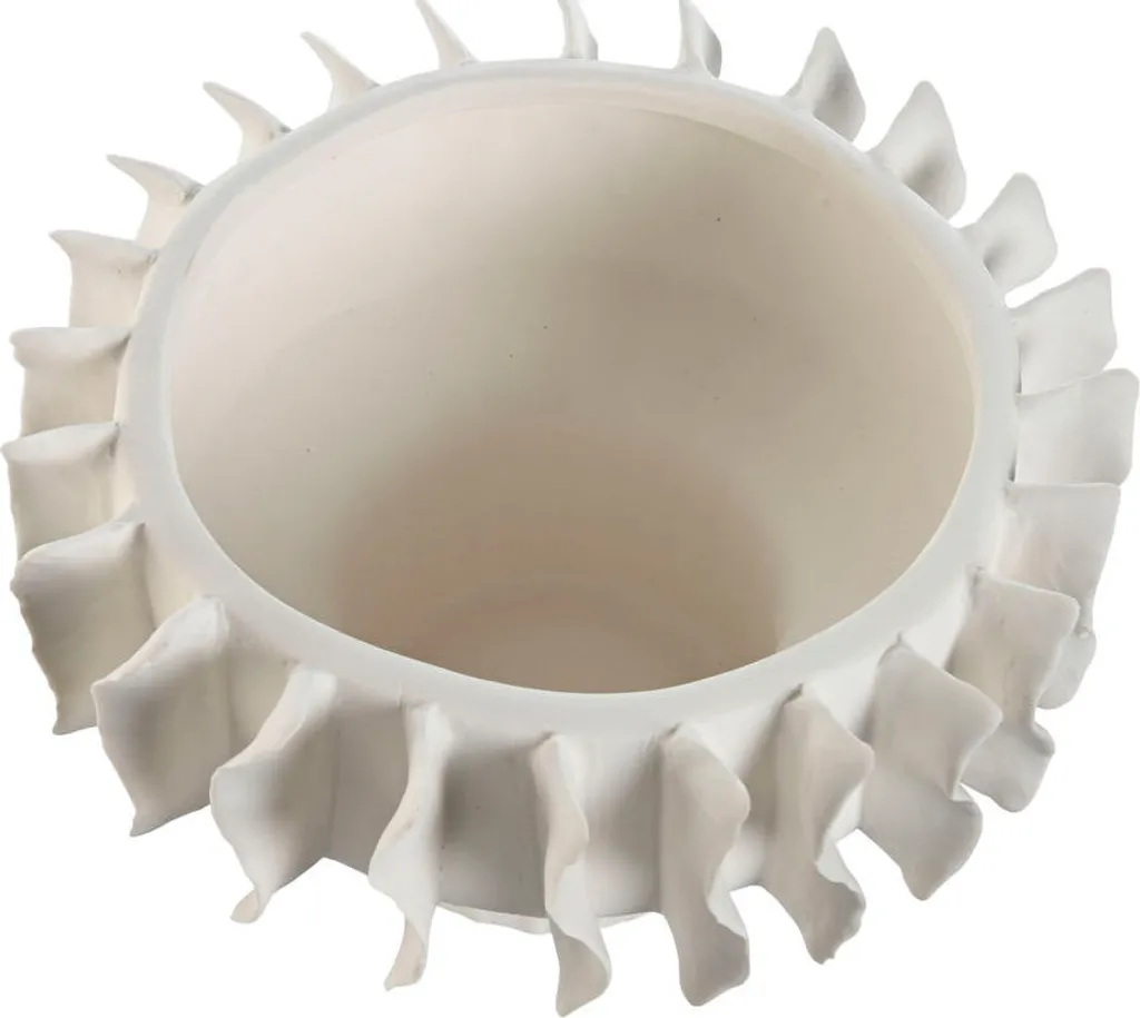 Objet Déco Blanc pour Table Moderne : Dynamisez votre Intérieur 22cm - 2
