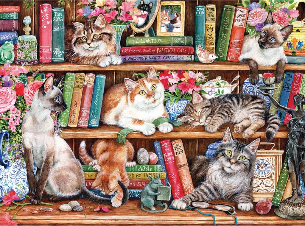 Puzzle 1000 pièces Gibson en carton rigide sans pièces manquantes