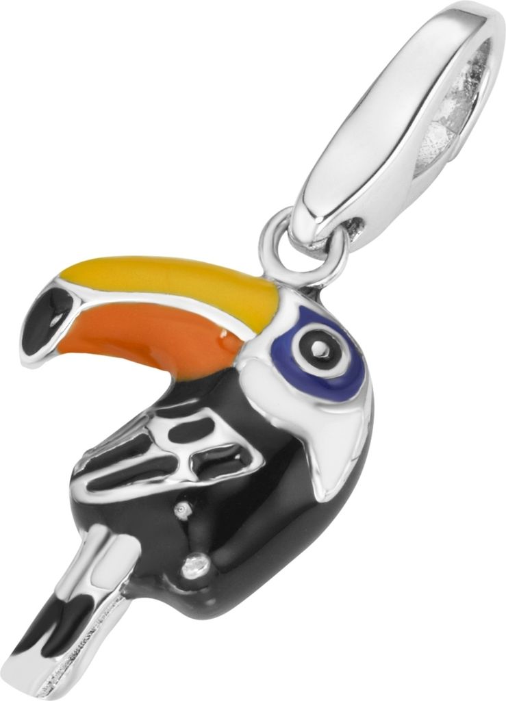 Charm Giorgio Martello Milano Tukan, Silber 925 Bunt Onesize