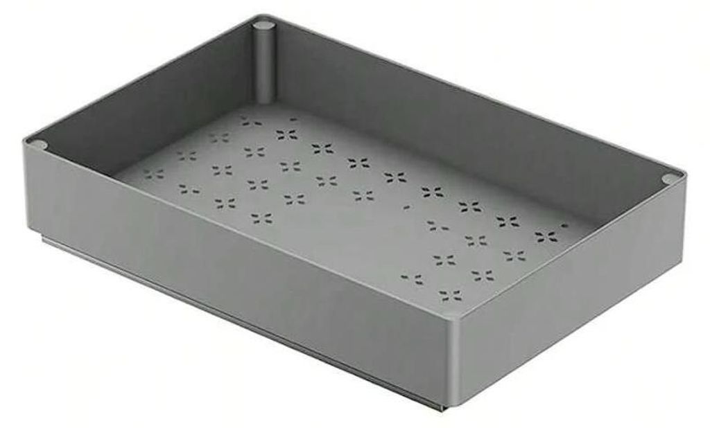 Küchenschrank-Organizer - Ausziehregal - 1 Stück - 27 cm - Kunststoff - Grau