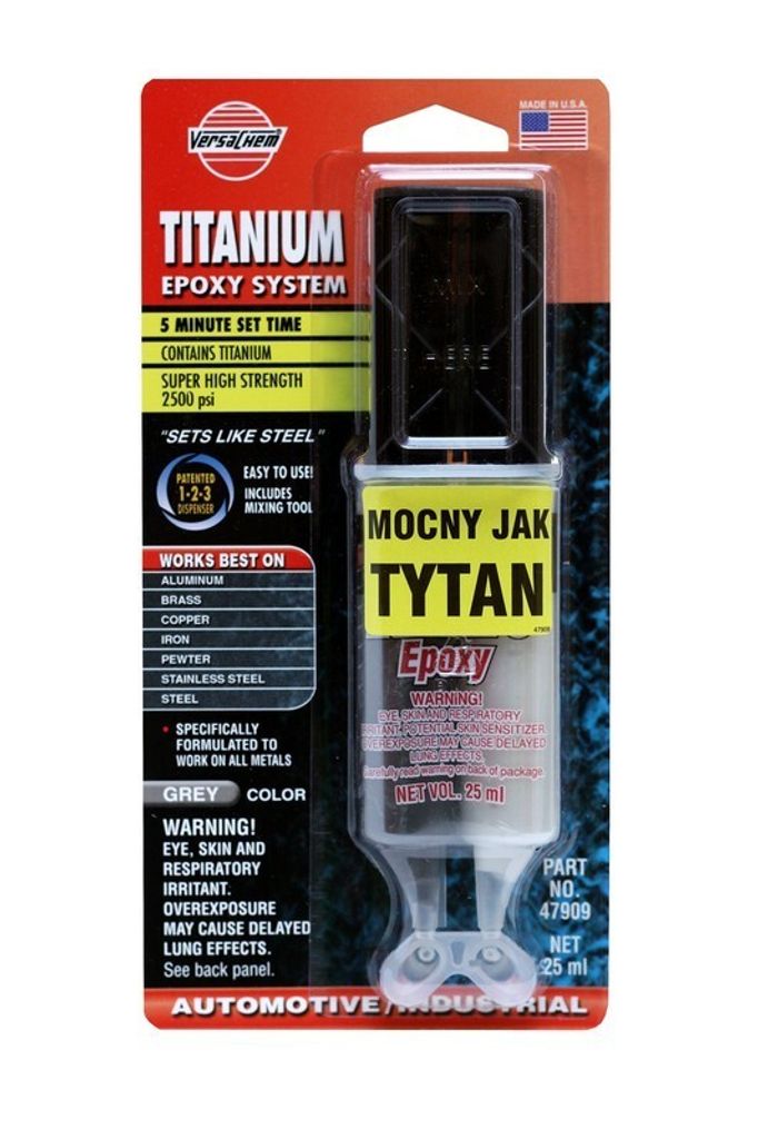K2 Metall-Klebstoff DV479 Epoxidharz Titan Tube Blisterpack Produktbild 