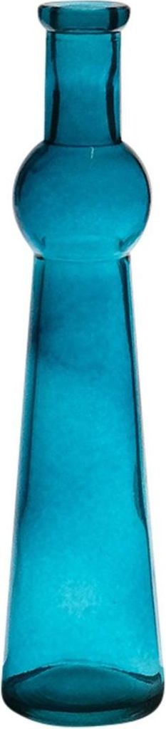INNA-Glas Flaschenvase Reynaldo aus Glas, blau-klar, 23 cm, Produktbild 