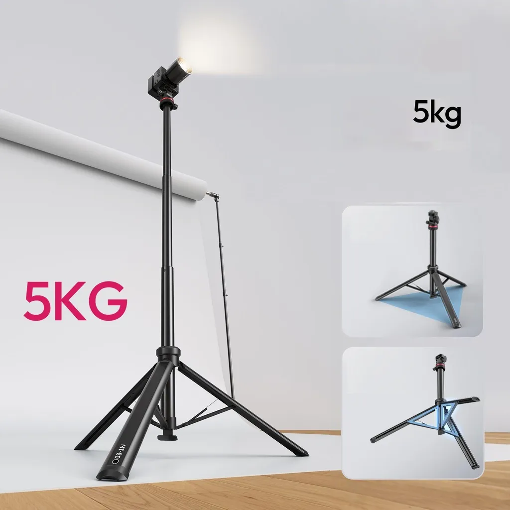 Support lumière pour vlogging et studio 2m - Pied ULANZI MT-80 1/4''