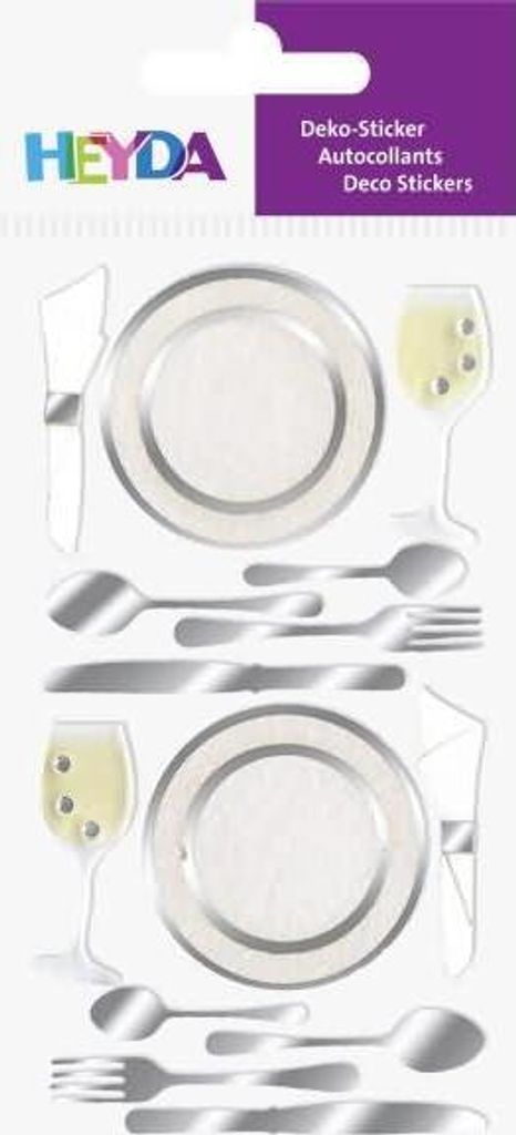 Heyda 203780657 Stick-On's-Mix "Dinner Party" 7,5 x 16,5 cm