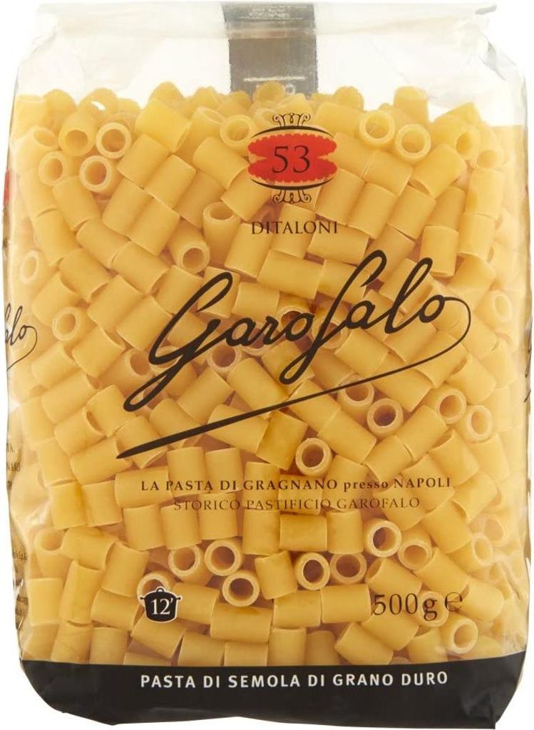 10x Ditaloni N. 53 Neapolitanische Hartweizengrieß Packung mit 500g Pasta IGP + Italian Gourmet polpa 400g