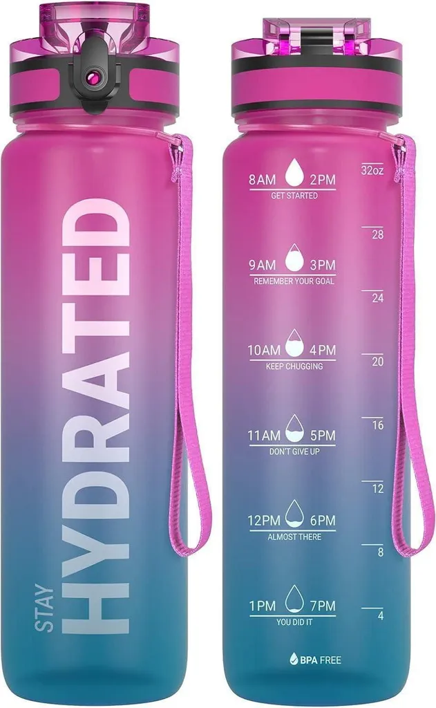 Sahara Sailor Gourde Sport 1L en Tritan sans BPA Aurora Borealis Gym