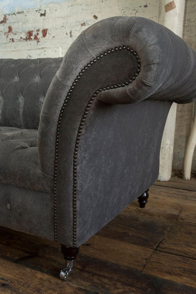 XXL 4 Sitzer Sofa Polster Couch Big Sofas Couchen Chesterfield Leder Textil Neu