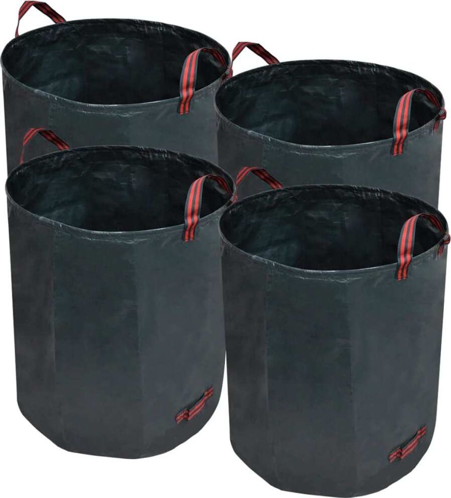 Möbel Garten-Abfallbeutel Grün 4 Stück 272 L 150 g/ m² - Gartenabfallsäcke 41137