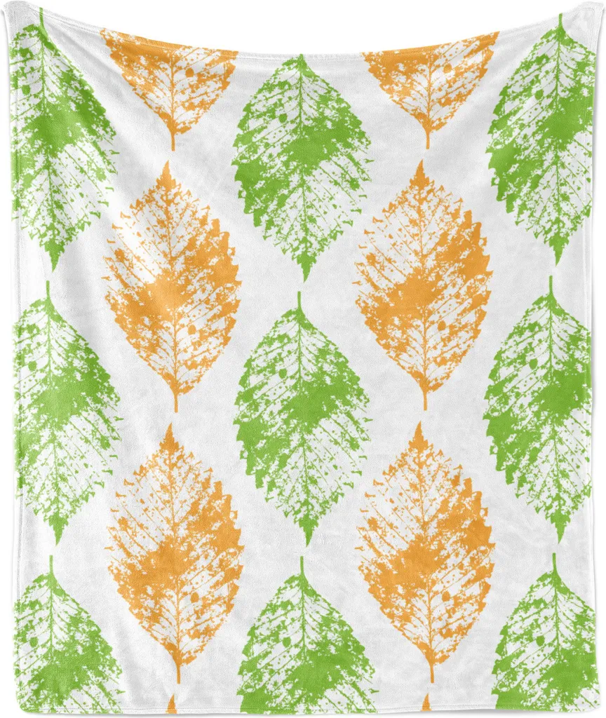 Coperta ABAKUHAUS in Pile di Flanella Verde Lime - Plaid 175x230 cm