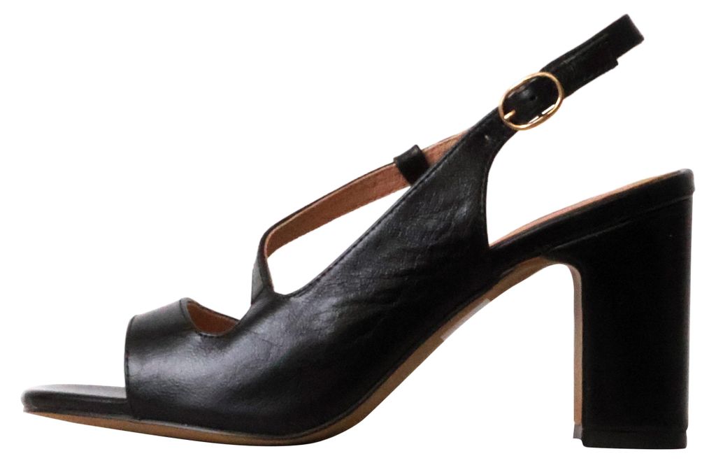 Ledersandalen mit Absatz Suzanna