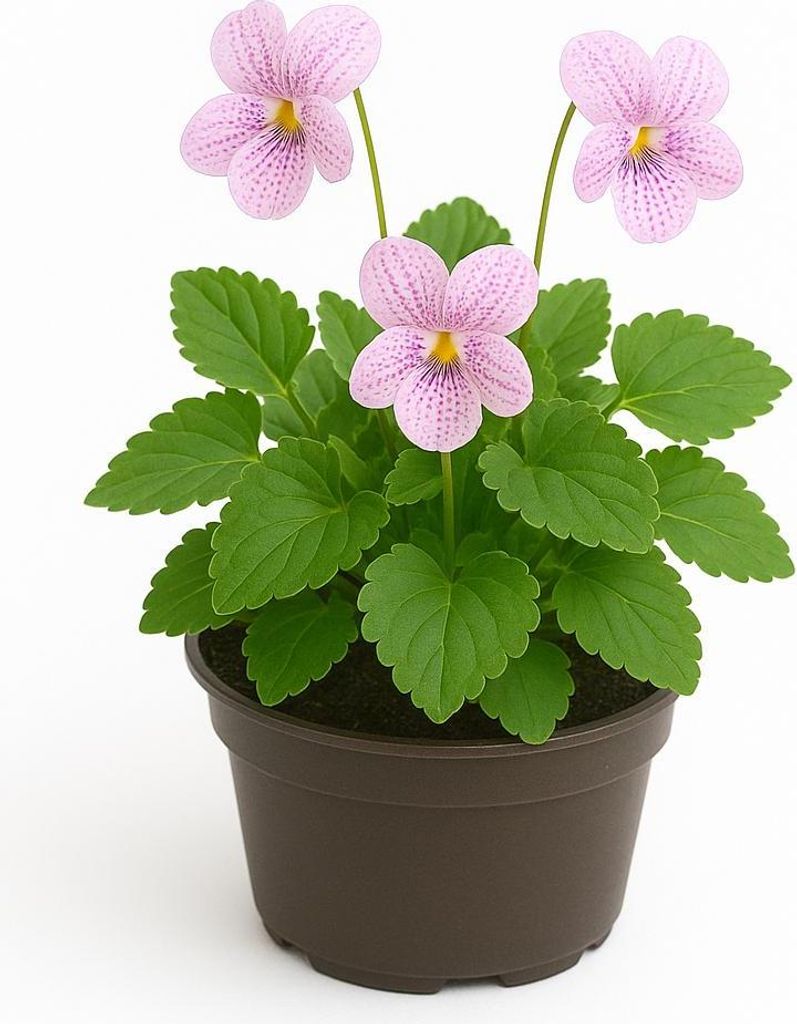 Viola sororia 'Freckles' – 6 Veilchen-Stauden – Hellrosa Frühlingsblüher für Garten & Beet – Winterhart, pflegeleicht & mehrjährig – 15...