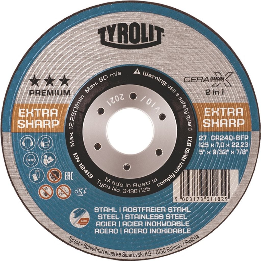 Schruppscheibe CERABOND 230x7mm CA24Q-BFK Tyrolit