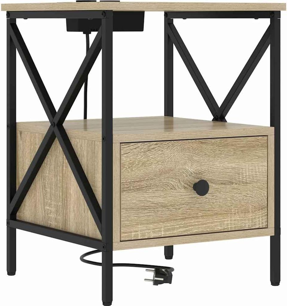 Nachttisch Sonoma-Eiche 41,5 x 40,5 x 55 cm Holzwerkstoff