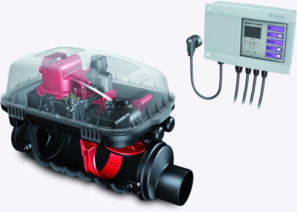 KESSEL 24125 - Rückstaupumpanlage Pumpfix F Komfort DN 125 für freiliegenden Einbau
