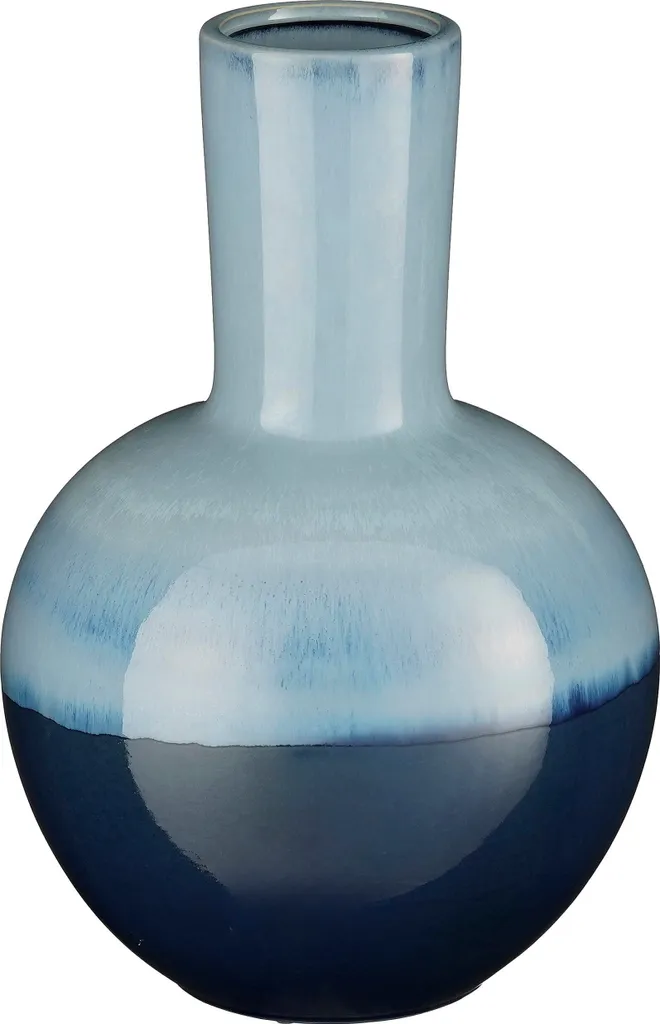Grand Vase en Céramique Bleu Holm Mica Decorations pour Fleurs et Déco