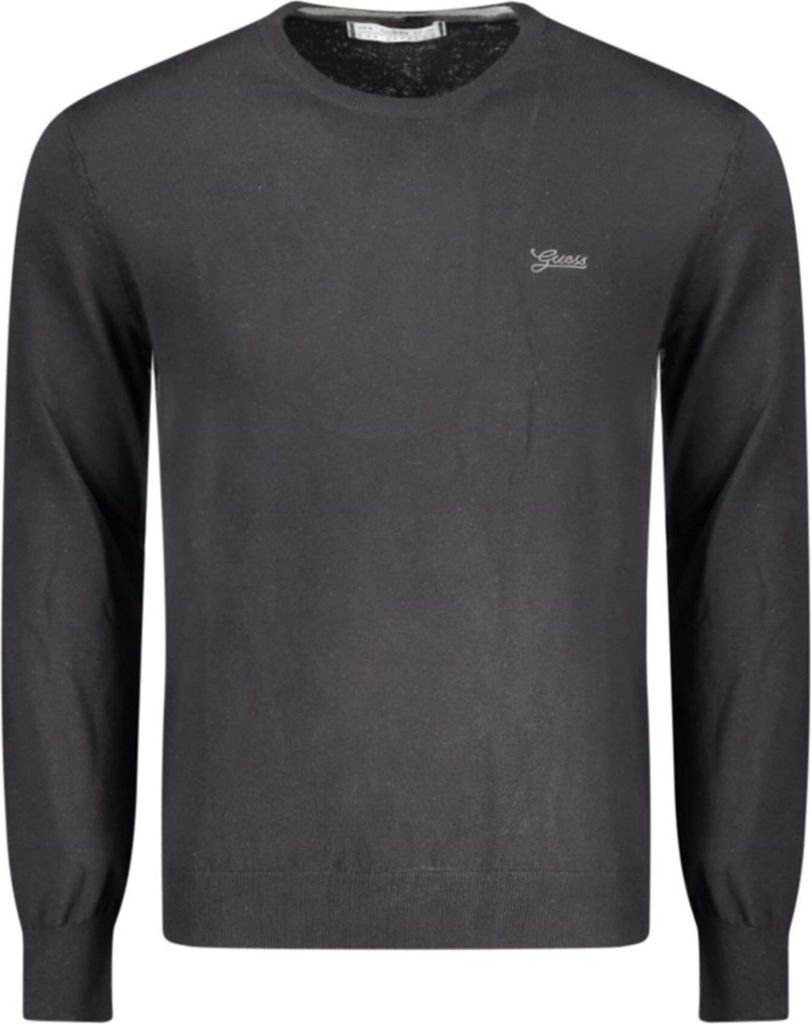 Langarmshirt Rundhals Logo Stickerei Guess Jeans Schwarz : Größe - S Größe: S