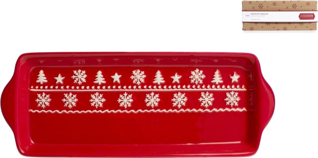 H&h rechteckiges Weihnachtsset cm 31,5x12x3h