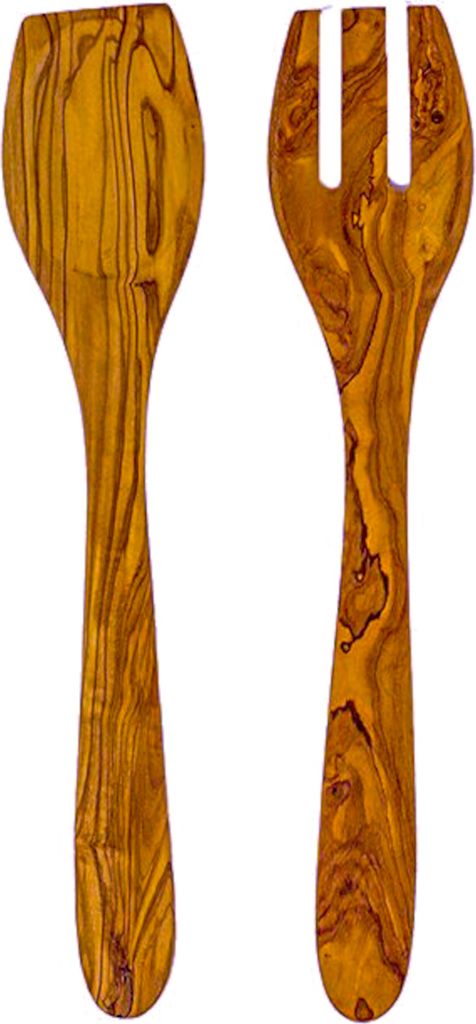 2er Set Löffel Aus Olivenholz 25 Cm