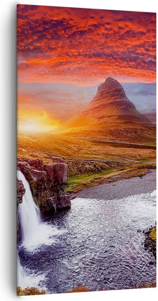 Bild auf Leinwand - Leinwandbild - Einteilig - Kirkjufell Produktbild 