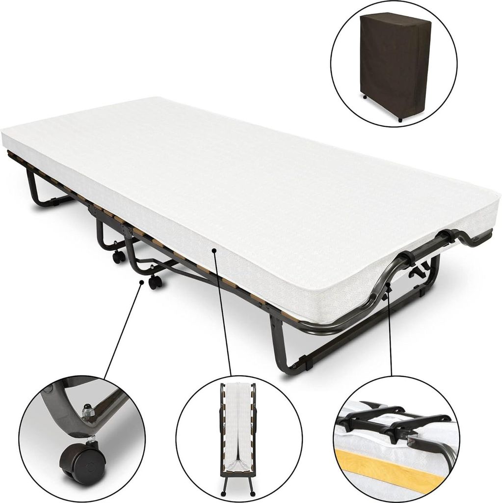 Klappbett - Klappbares Gästebett - Klappmatratze