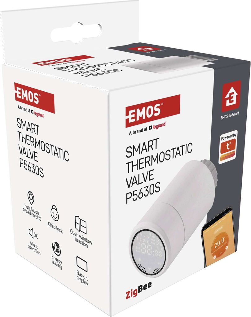 EMOS GoSmart Digitálna termostatická hlavica ZIGBEE P5630S Obrázok produktu 24
